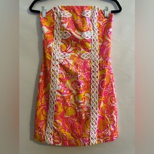 Strapless size 4 Lilly Pulitzer dress